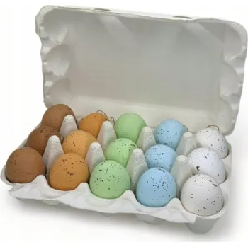 Velikonoční dekorace MIJOMA Dekorativní velikonoční vajíčka k zavěšení, 15 kusů