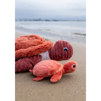 plyšák Plyšák s hnědou želvou Les Deglingos s mládětem