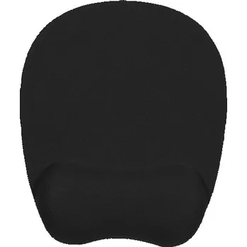 Podložka pod myš Powerton Podložka pod myš, ergonomická, paměťová pěna, černá, Powerton WPEPE6-B