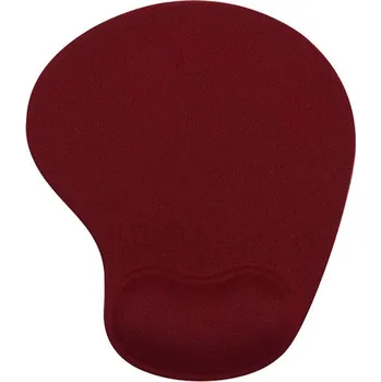 Podložka pod myš Powerton Podložka pod myš, ergonomická, gelová, mini, vínově červená, Powerton WPEPE5-R