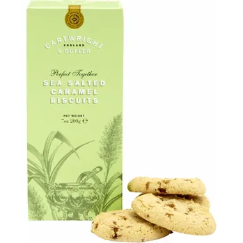 Cartwright & Butler Sea Salted Caramel Biscuits Sušenky se slaným karamelem, 200 g