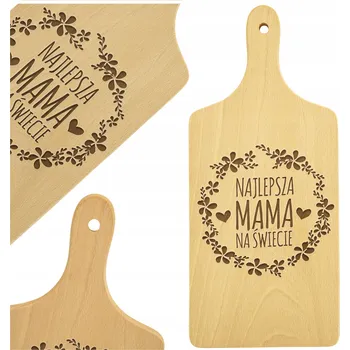 Kuchyňské prkénko DŘEVĚNÉ PRKÉNKO NA KRÁJENÍ DÁREK SVÁTEK MATEK PRKÉNKO S GRAVÍROVÁNÍM JAKO UPOMÍNKA