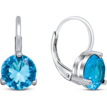 Náušnice Brilio Silver Stříbrné náušnice s modrými zirkony EA303WAQ + 2 měsíce na vrácení zboží