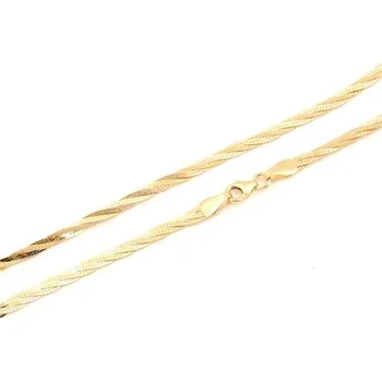 Řetízek Dámský splétaný řetízek ze žlutého zlata 45 cm ZLR1554F + DÁREK ZDARMA