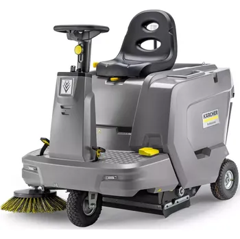 Zametací stroj Bateriový profi zametací stroj s odsáváním a posedem Kärcher KM 85/50 R Bp Pack 80Ah Li+FC - 1kW, 5100m²/h, 6km/h, 185kg (1.351-129.0)