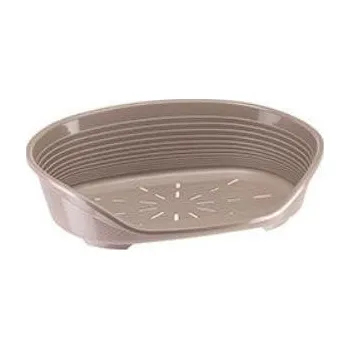 Pelíšek pro psa Pelech plast SIESTA DLX 6 hnědý 70,5x52x23,5cm FP