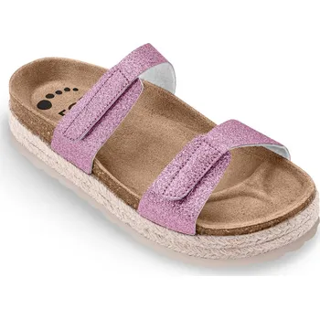 Dámská zdravotní obuv Pantofle korkové FORcare 231020 růžová třpytky 38