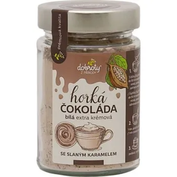 Směs na přípravu horké bílé čokolády se slaným karamelem, Dobroty z přírody, 240 g