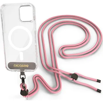Body Picasee Cross-body phone strap - Růžový