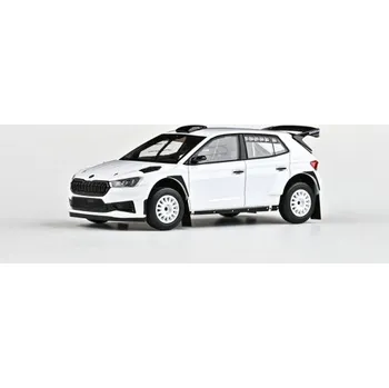 autíčko Abrex Škoda Fabia IV RS Rally2 (2022) Šotolinová kola 1:43 - Bílá