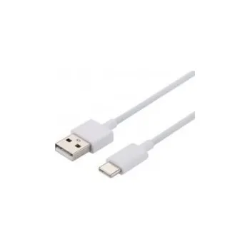 Datový kabel originální nabíjecí a datový kabel Aligator USB-A/USB-C 2A bílá 1m bílá
