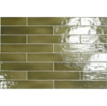 Obklad Equipe Manacor Basil Green 6,5x40 74534