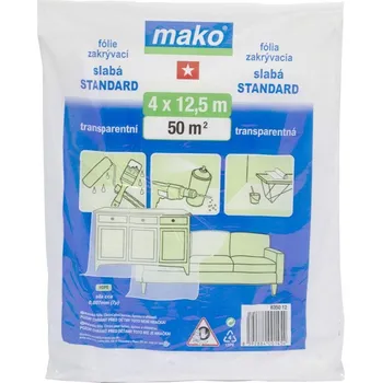 Zakrývací fólie na malování MAKOCOLOR Fólie zakrývací 4x12,5m, 7µm HDPE