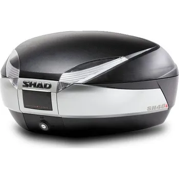 Zavazadlo na motocykl Vrchní kufr na motorku shad sh48 d0b48400 nový titan se zámkem premium smart