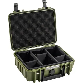 B&W Outdoor Cases Type 1000 / Bronze green (divider system)
