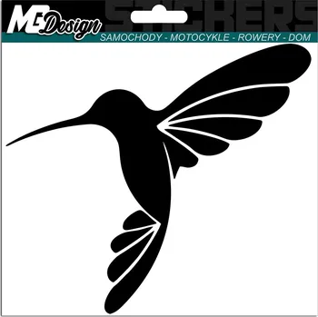 Samolepicí dekorace na vozidlo SAMOLEPKA na auto KOLIBŘÍK PTÁK BIRD 13x15 cm