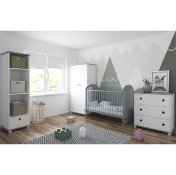 Dětská postýlka Postýlka Šimon 120/60 cm šedá