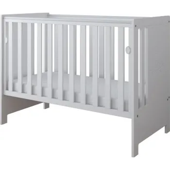 Postýlka 120/60 cm Birds se spouštěcí bočnicí - bílá