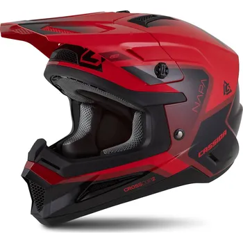 Helma na motorku Přilba Cross Cup 2 Napa, CASSIDA (červená perleť/purpurová/černá) 2026 (Velikost: XL (61 až 62 cm))