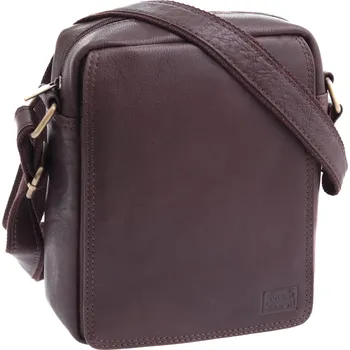 Pánská kožená taška přes rameno Sendi Design T52005A hnědá