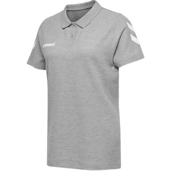 Triko Hummel Cotton Poloshirt Women Grey 203522-2006 Velikost XS