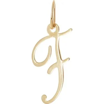 Přívěsek Přívěšek ze žlutého zlata písmeno F ZZ0927FF