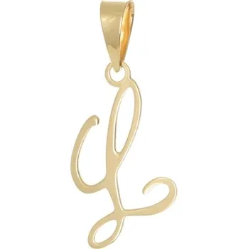 Přívěsek Přívěšek ze žlutého zlata písmeno L ZZ0926LF + dárek zdarma