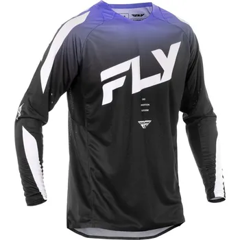 Moto dres Dres EVOLUTION, FLY RACING - USA 2025 (černá/bílá/fialová) (Velikost: S)