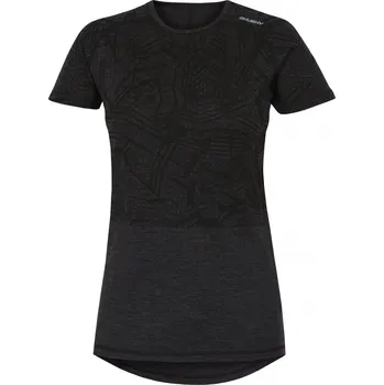 Husky Merino dámské triko s krátkým rukávem černé M