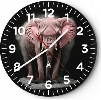 Hodiny Nástěnné hodiny do obýváku 40x40 Slunce Kulatý Skleněné hodiny Loft Tiché