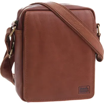 Pánská kožená taška přes rameno Sendi Design T52005A koňaková
