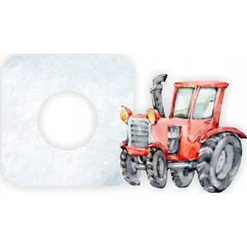 Samolepící dekorace SAMOLEPKA na vypínač světla TRAKTOR nálepka do pokoje pro kluka děti