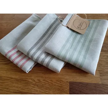 Utěrka E-len Lněná utěrka RETRO - sada tří barev, 45x68 cm