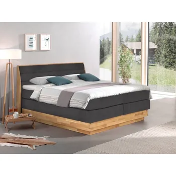 Postel Postel boxspring s úložným prostorem KARISSA 7 dub masiv plocha spaní 180x200