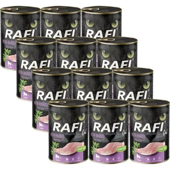 Krmivo pro kočku RAFI Cat Adult Sterilised s králíkem 12x400g