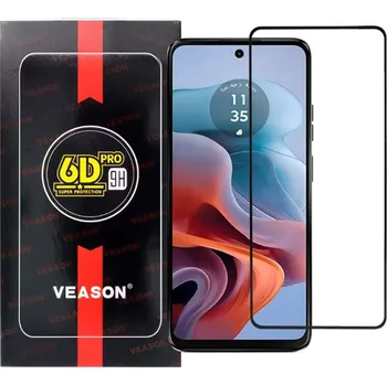 VEASON 6D PRO Full Glue tvrzené sklo Motorola MOTO G04 / G24 / G24 Power / E14