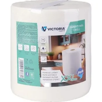 Utěrka Papírové utěrka "Fine XXL“, 2 vrstvé, role, 500 útržků, VICTORIA HYGIENE 852712