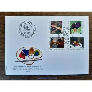 Sběratelství Švýcarsko FDC 1317/20 "PRO PATRIA" r. 1986