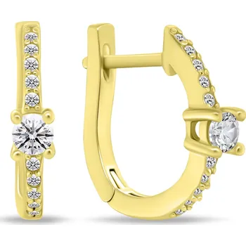 Náušnice Brilio Silver Půvabné pozlacené náušnice se zirkony EA772Y + 2 měsíce na vrácení zboží