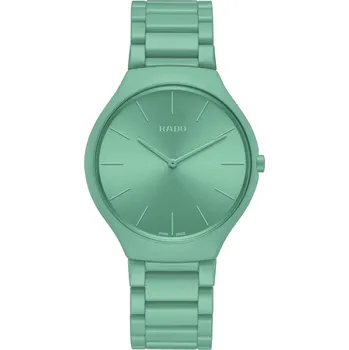 Hodinky Rado True Thinline Les Couleurs Le Corbusier English Green Quartz R27096662 Limited Edition 999pcs