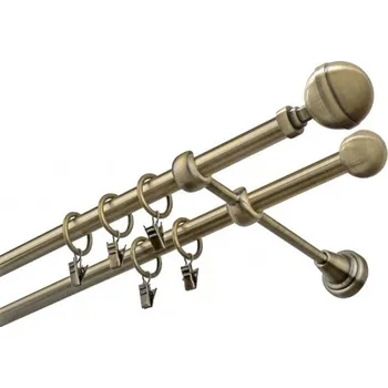 Garnýž Garnýž kovová 480 cm dvouřadá - dvojitá 16 Kalisto mosaz