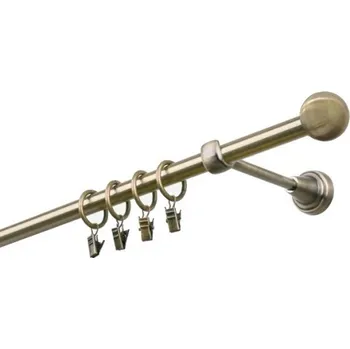 Garnýž kovová 460 cm jednořadá 16 Koule mosaz