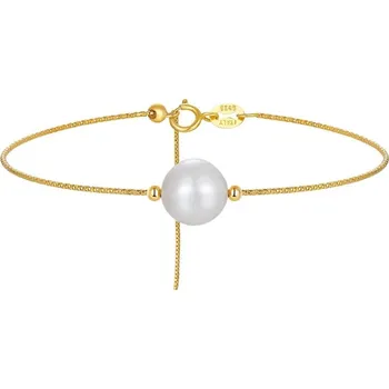 Náramek Majya Stříbrný náramek s perlou RADANA pozlacený Ag/; ≤1,65 g 11327