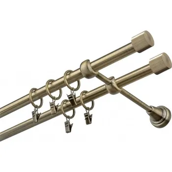 Garnýž kovová 480 cm dvouřadá - dvojitá 16 Válec double mosaz