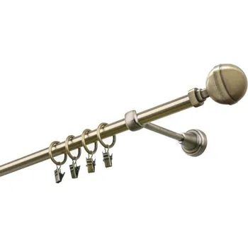 Garnýž kovová 260 cm jednořadá 16 Kalisto mosaz