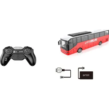 RC model auta Alltoys RC autobus červený