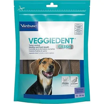 Krmivo pro psa Virbac Veggiedent Fresh Bite M (10-30kg) 15ks