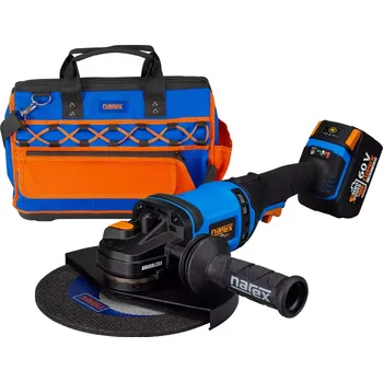 úhlová bruska Bezuhlíková aku úhlová bruska Narex ABU 230-610 B (T-Bag) - 230mm, 1x aku 60V/3.0Ah, 4.2kg, taška (65406378)