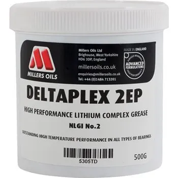 Plastické mazivo Millers Oils Deltaplex 2EP - odolné mazivo pro všeobecné použití včetně ložisek kol - kelímek 0,5 kg