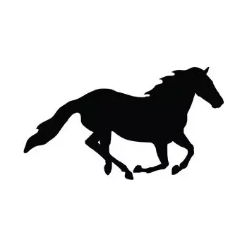 Samolepicí dekorace na vozidlo Samolepka na auto Cválající kůň
